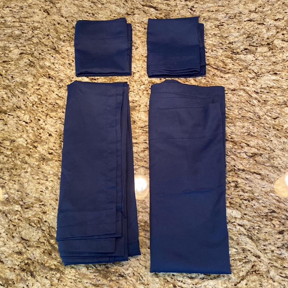 Dark blue curtains - 4 piece